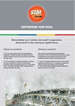 LEAFLET RIDUTTORI, MOTORIDUTTORI E VARIATORI STM PER IL SETTORE DEI NASTRI TRASPORTATORI - pdf