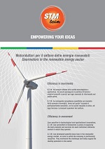 LEAFLET RIDUTTORI, MOTORIDUTTORI E VARIATORI STM PER IL SETTORE DELLE ENERGIE RINNOVABILI - pdf